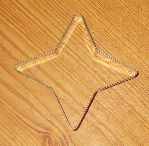 Ausstecher stern metall - stern, ⭐