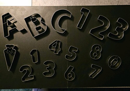Ausstechformen set buchstaben - ausstechformen,