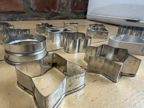 13x ausstechformen metall - ausstechformen,